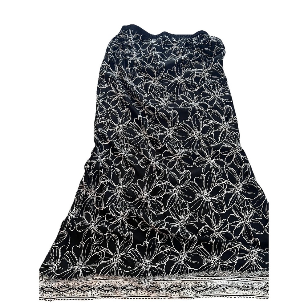 90s New Look Floral Maxi Skirt Size estimated sizeM Cottage Core Whimsical(006)